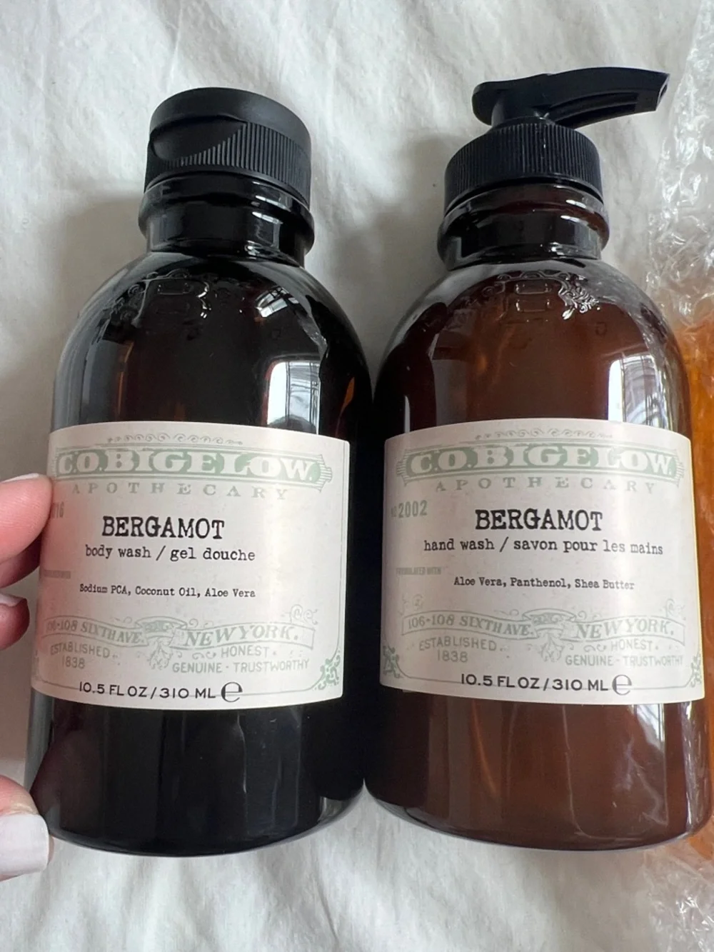 NEW! C.O. Bigelow Bergamot Body Wash & Hand Wash Set